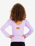 Tricou BODY liliac cu mânecă lungă