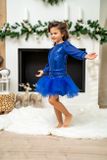 Tricou WAVE royal blue glitter