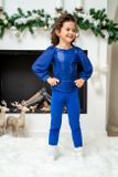 Tricou WAVE royal blue glitter