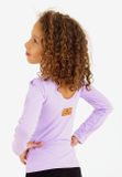 Tricou BODY liliac cu mânecă lungă